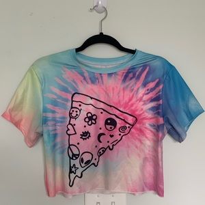 UNIF Tops - Symbols Tie Dye Crop Top UNIF Tops - Symbols Tie Dye Crop Top
